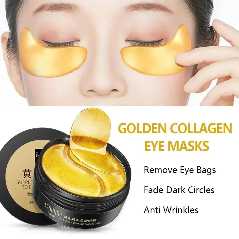 24K Gold Hyaluronic Acid Eye Mask For Dark Circles