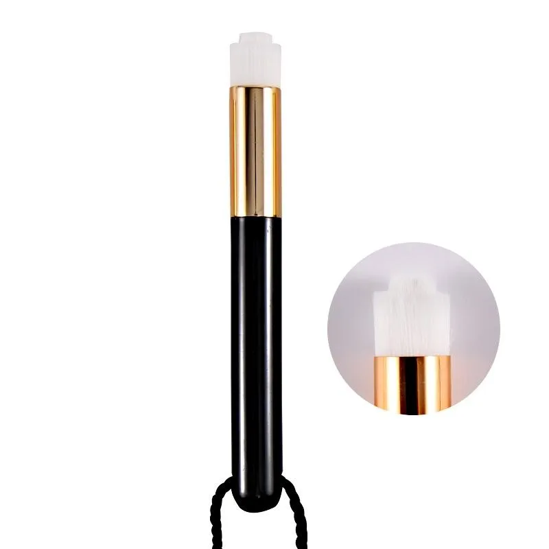 6-piece Soft Nasal Washing Brush for Blackhead Removal and Deep Cleansing - Protruding Head Golden