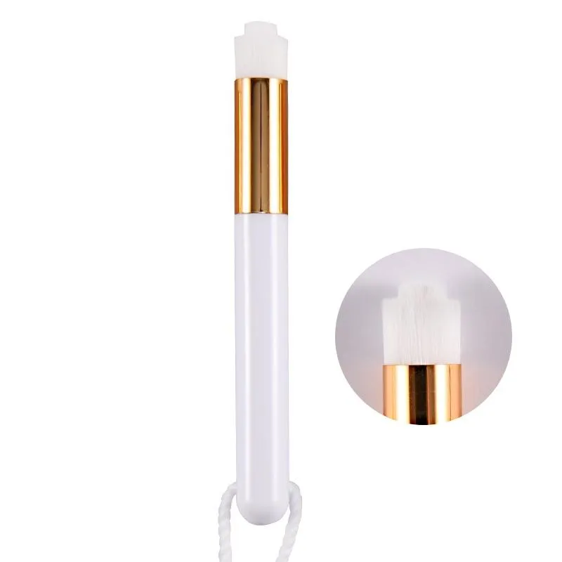 6-piece Soft Nasal Washing Brush for Blackhead Removal and Deep Cleansing - Protruding Head in White Gold