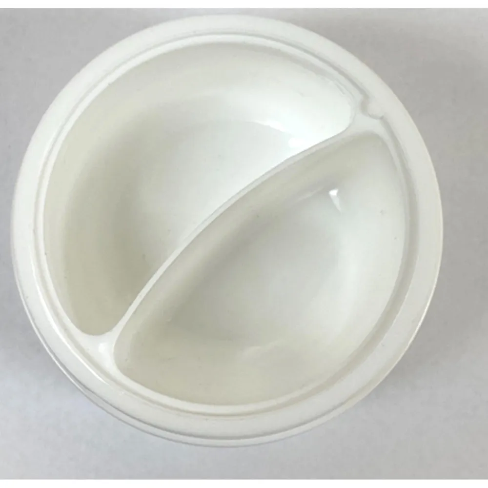 6 White Jars 4 oz Cosmetic Cream Containers Packaging Empty Dome Lids Plastic