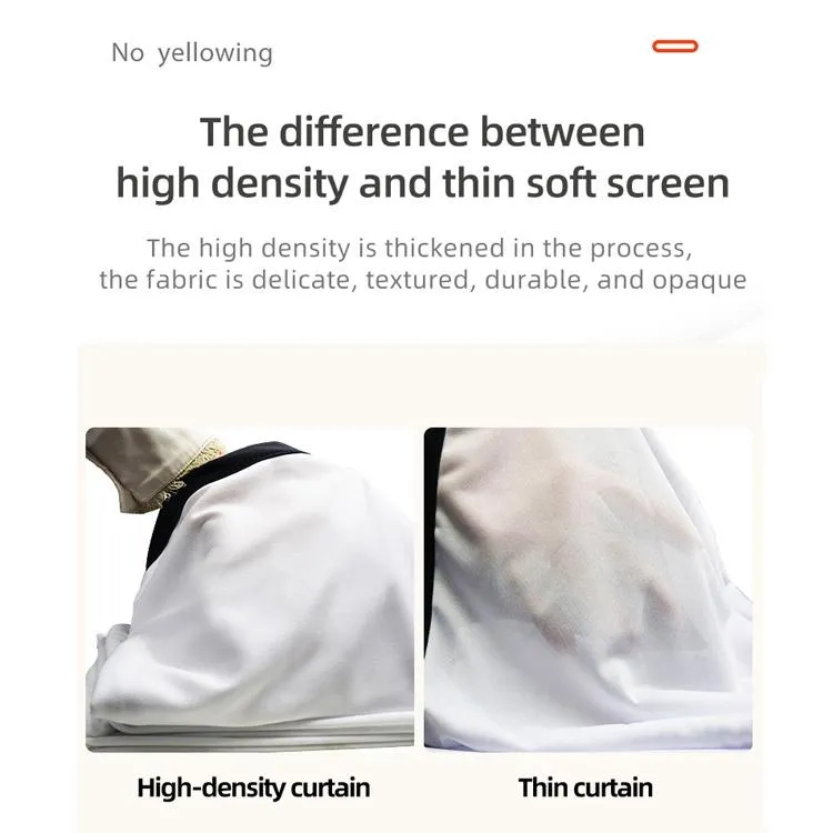 60 16 9 High Density Folding Projector Film Curtain - 132x75cm Projection Area