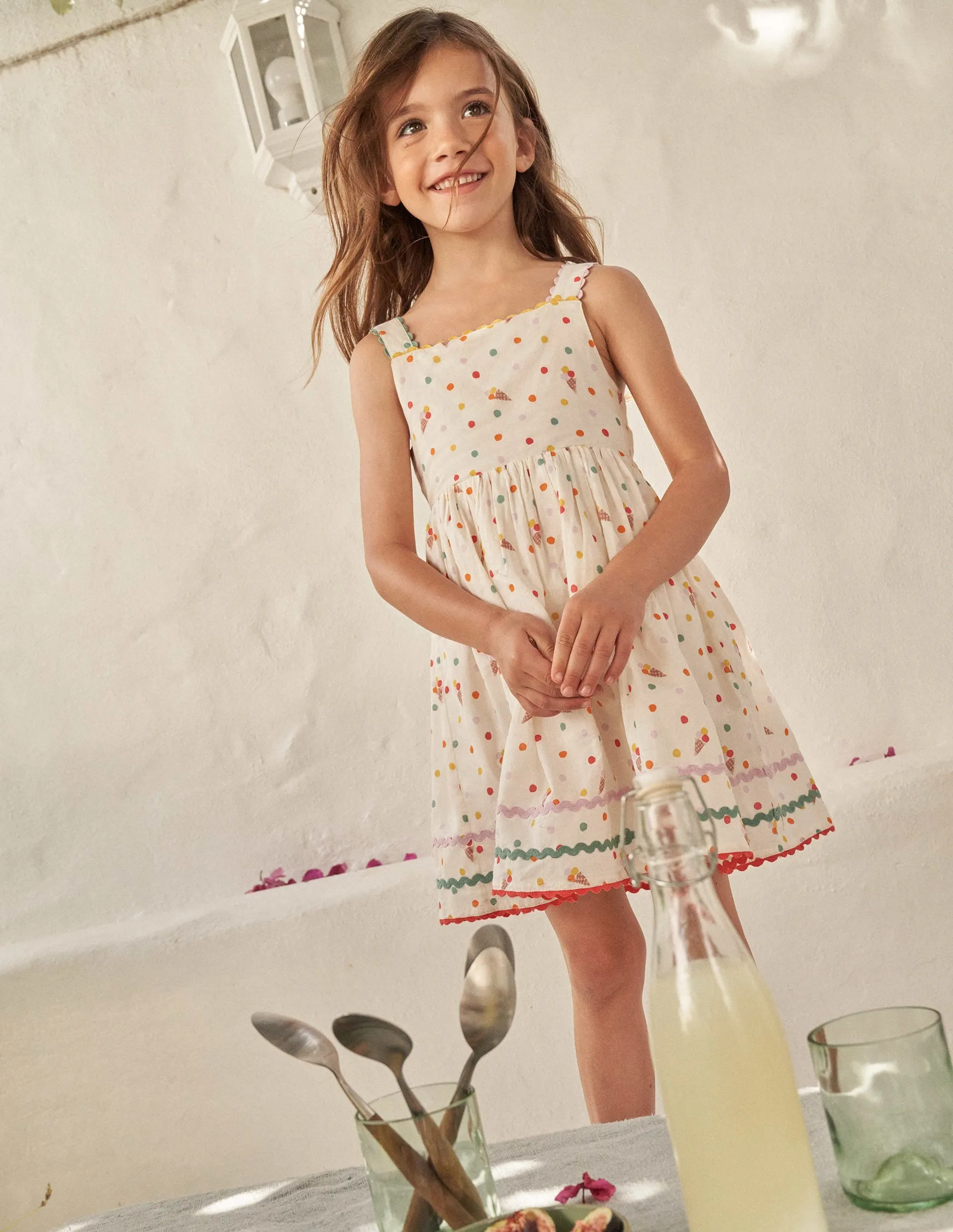 Bow Back Cotton Dress-Vanilla Pod Ice Creams