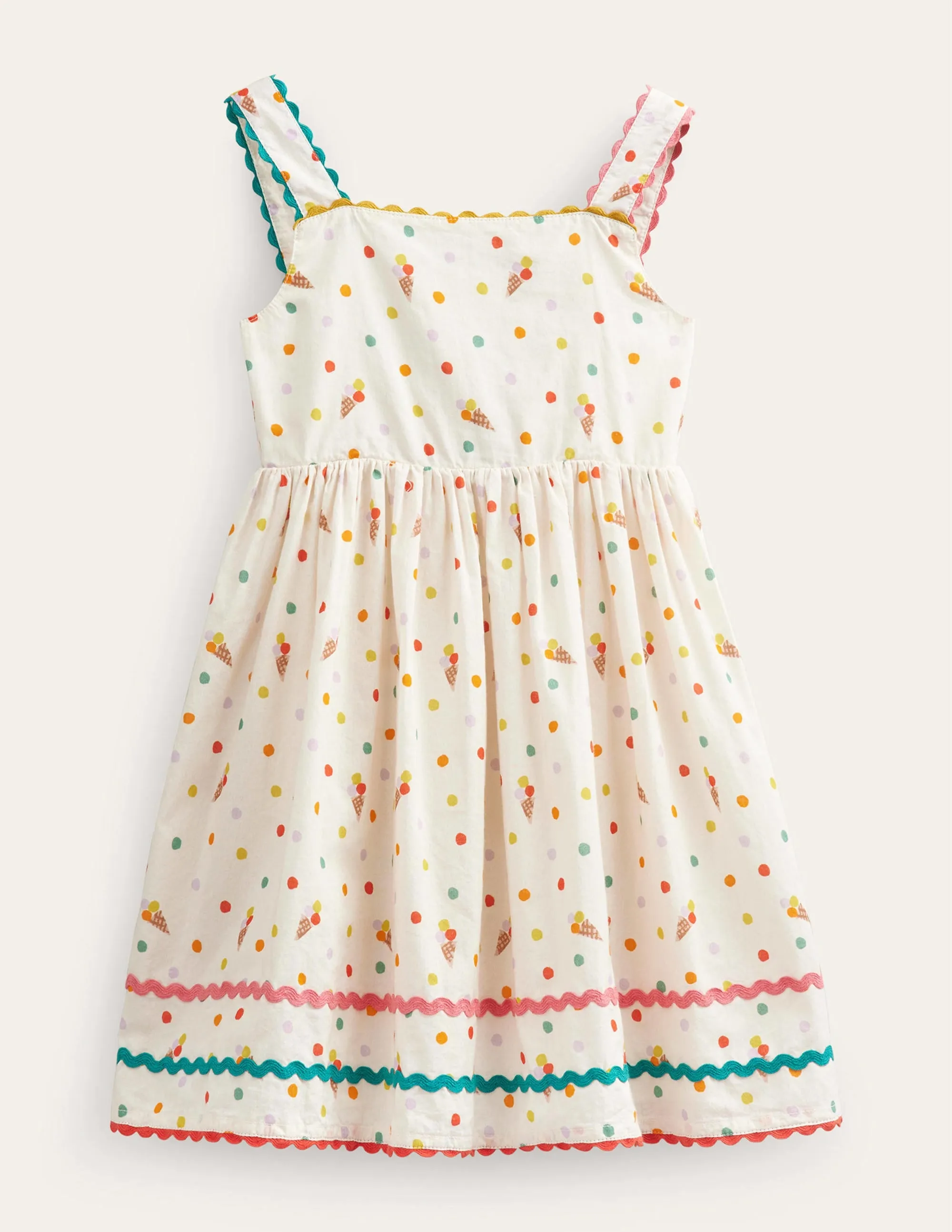 Bow Back Cotton Dress-Vanilla Pod Ice Creams