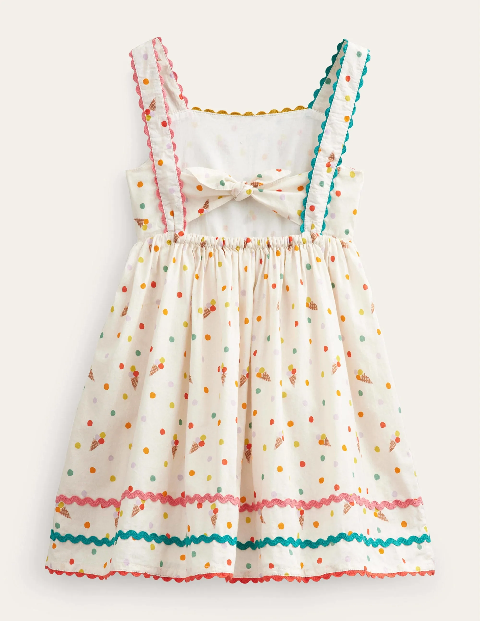 Bow Back Cotton Dress-Vanilla Pod Ice Creams