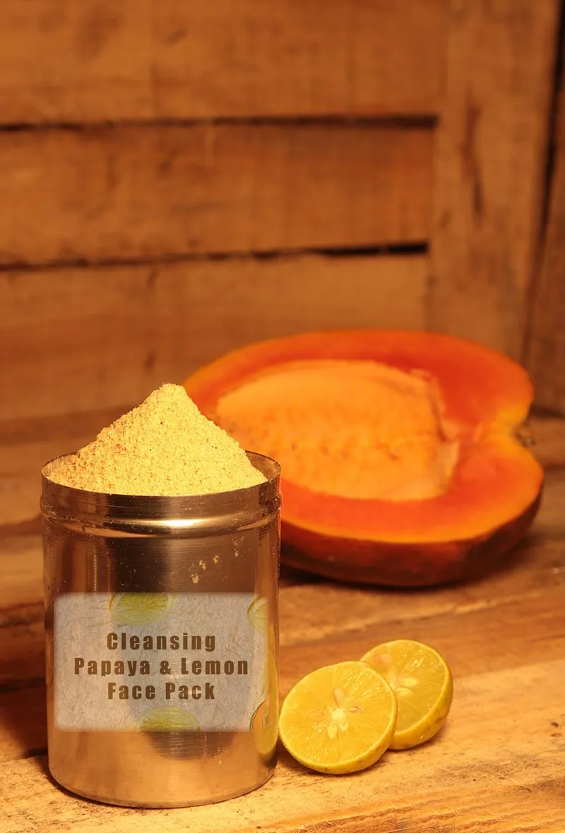 Cleansing Papaya & Lemon Face Pack
