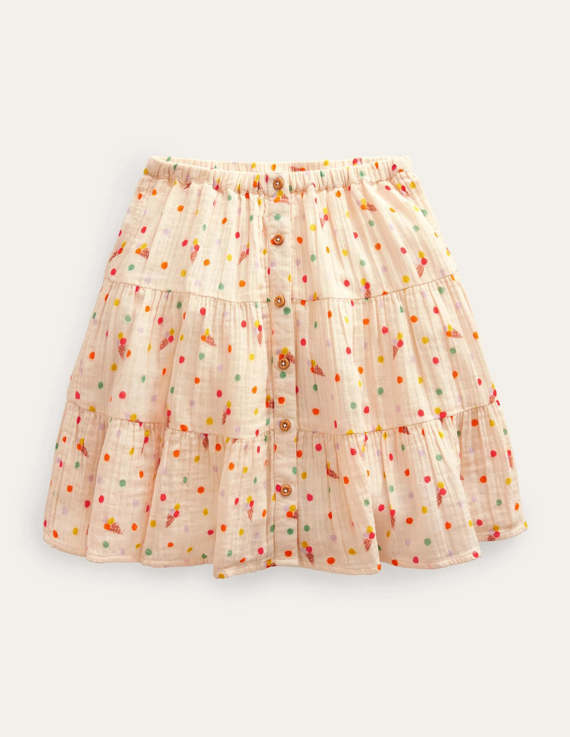 Doublecloth Midi Skirt-Vanilla Pod Ice Creams