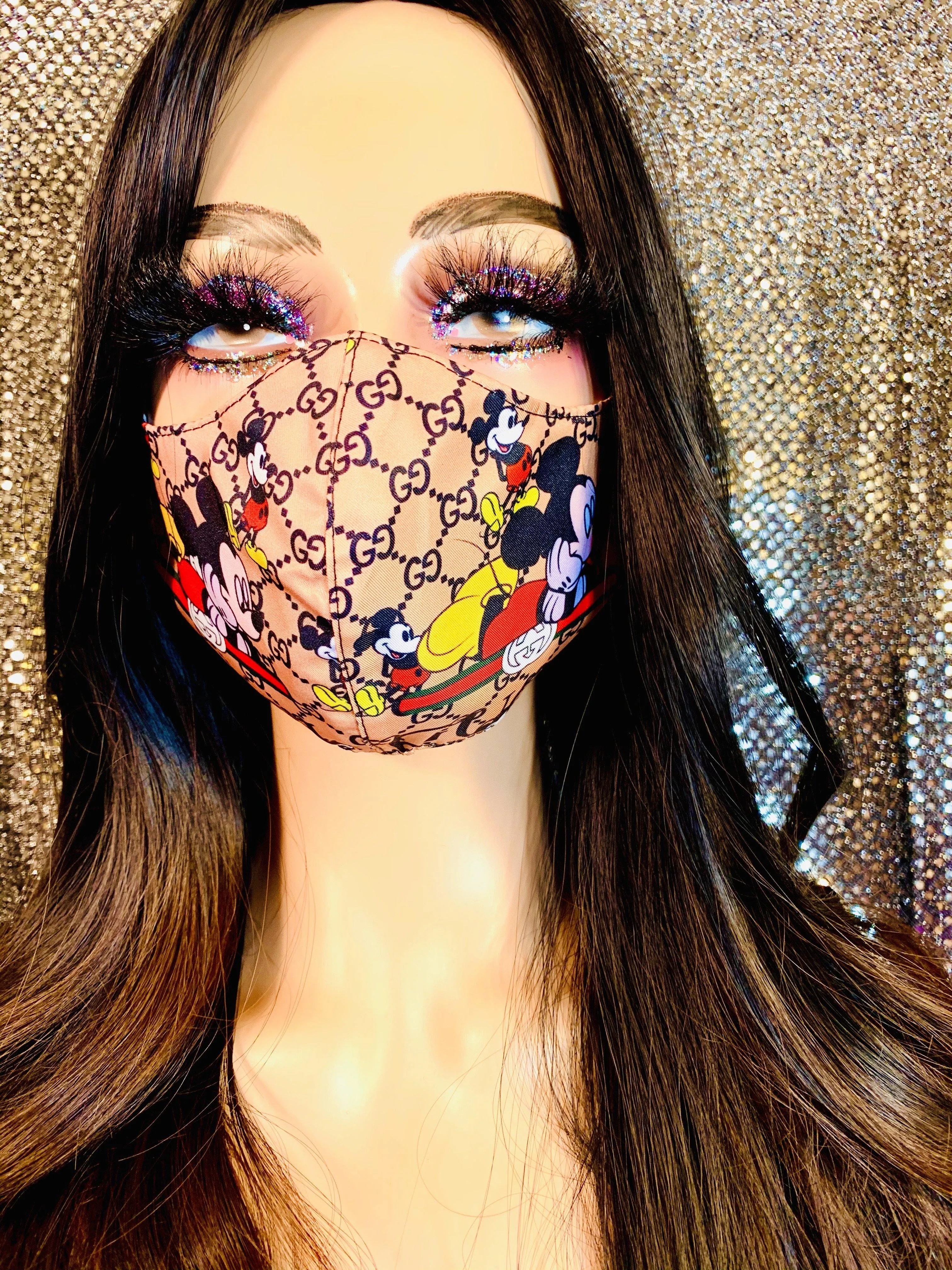 G Mickey Inspired Luxury Face Mask