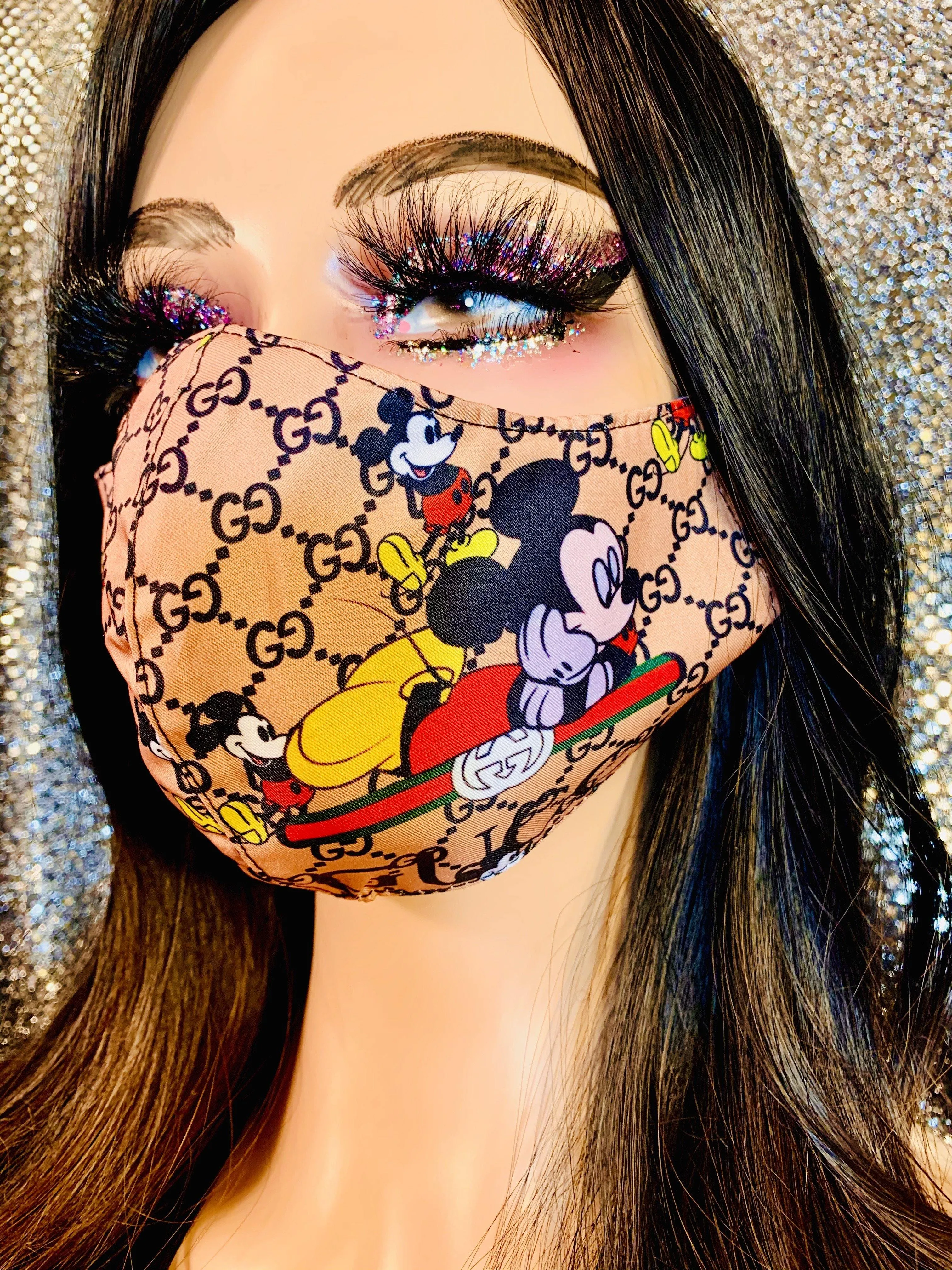 G Mickey Inspired Luxury Face Mask