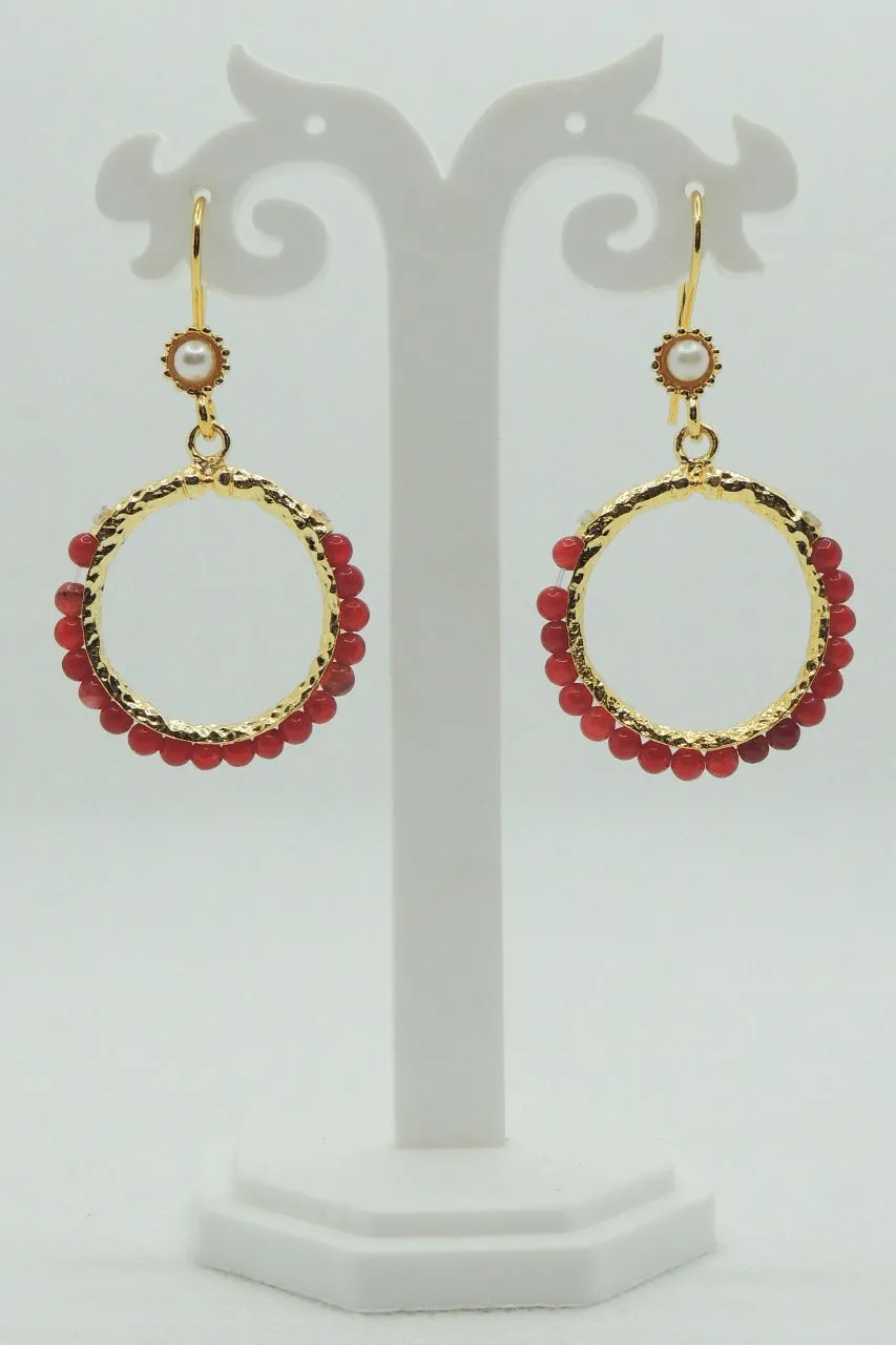 Hana Earrings In Red