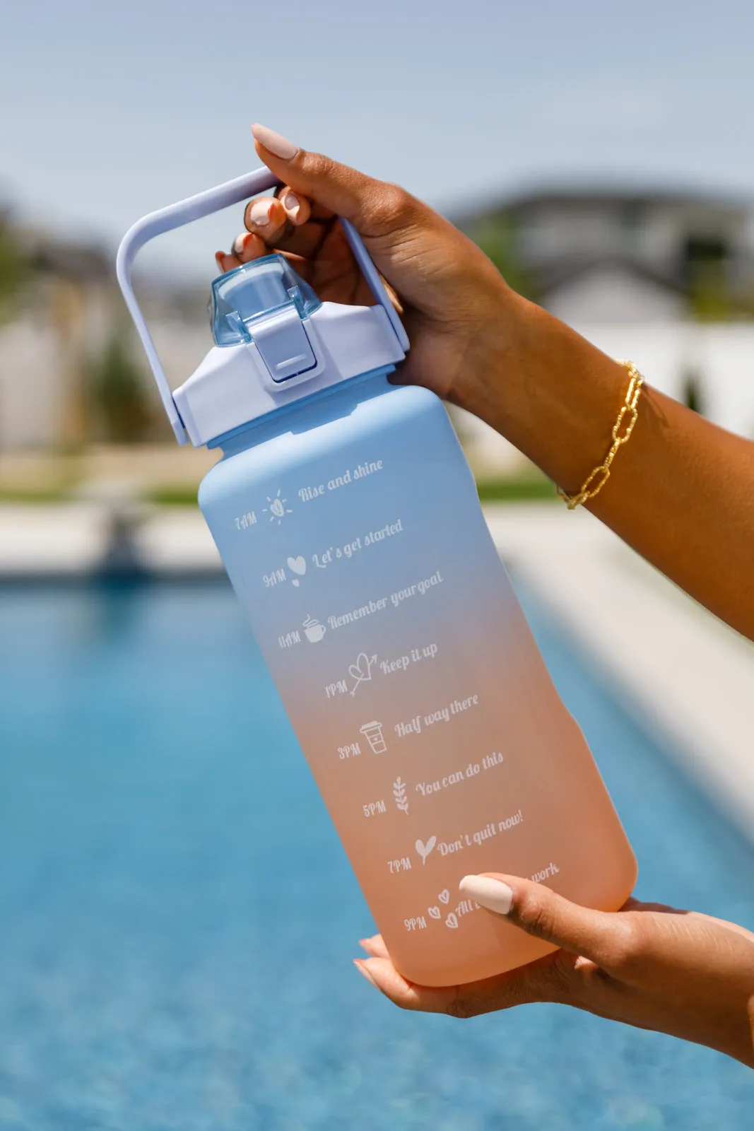 Happy Hydro Water Bottles Blue