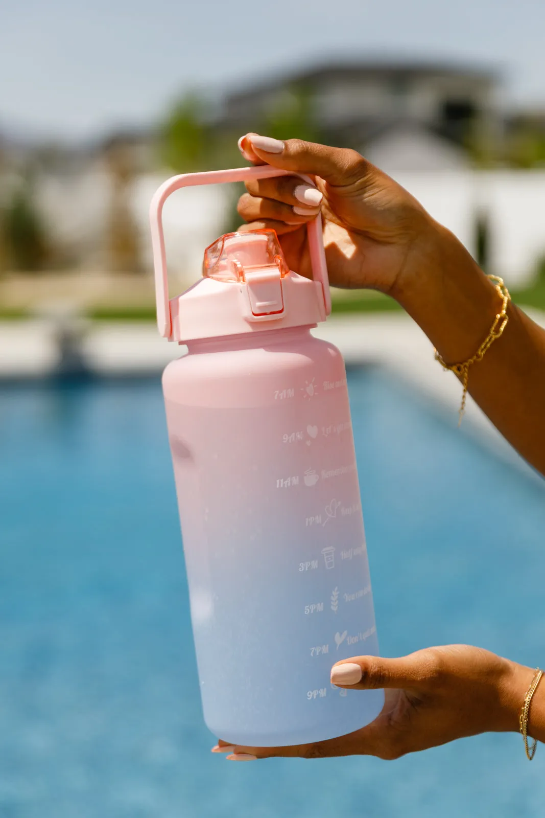 Happy Hydro Water Bottles Pink
